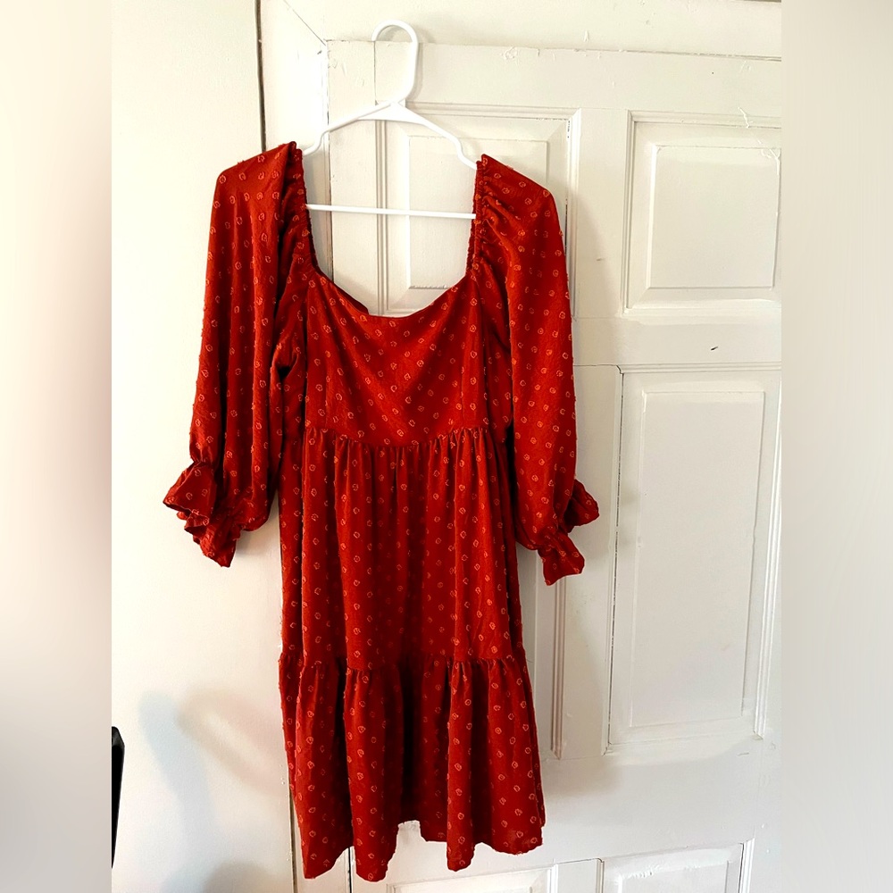 Burnt orange dress